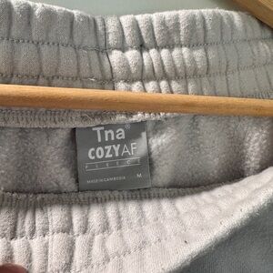 TNA Cozy Light Gray Boyfriend Sweats